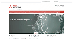 Desktop Screenshot of meaforensic.com